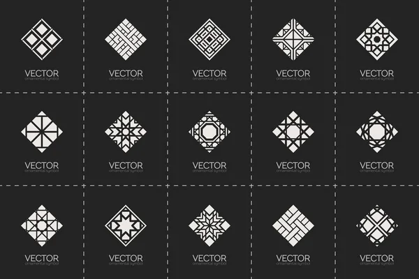 Geometrische Vektorsymbole — Stockvektor