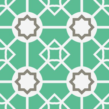 Vektör Asya Geometrik Deseni