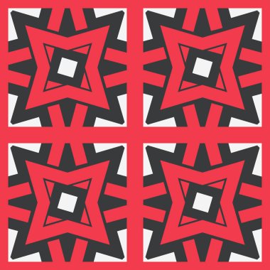 Vektör Asya Geometrik Deseni