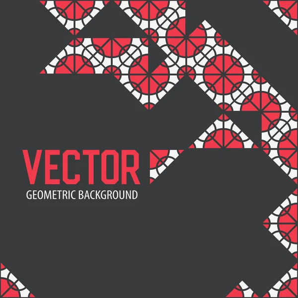 Geometrische tegels decoratie achtergrond — Stockvector