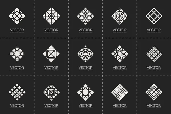 Geometrische Vektorsymbole — Stockvektor