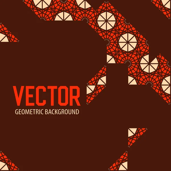 Geometrische tegels decoratie achtergrond — Stockvector