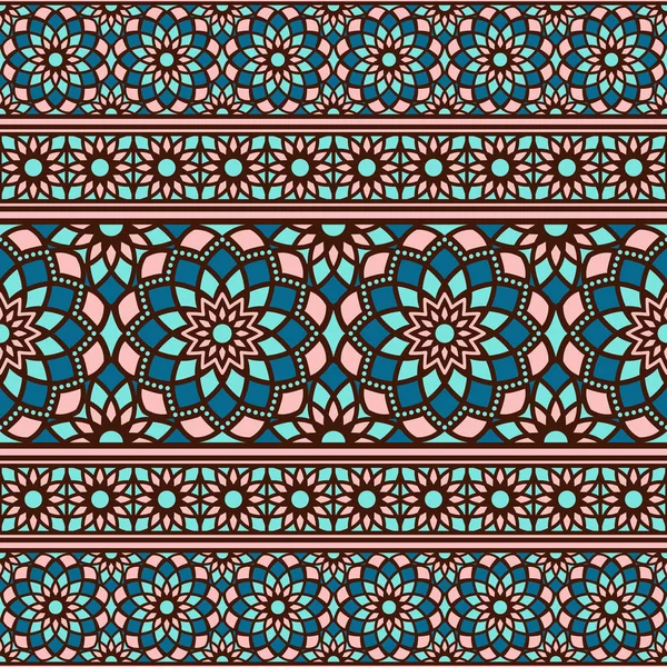 Vector grens Arabisch patroon — Stockvector