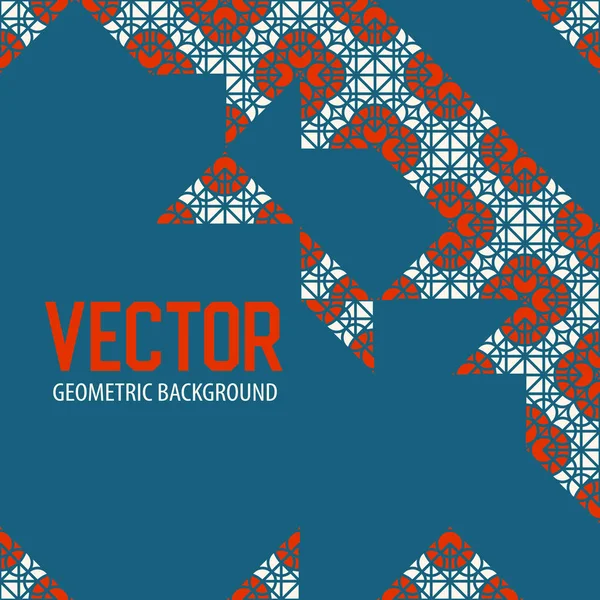 Geometrické dlaždice dekorace pozadí — Stockový vektor