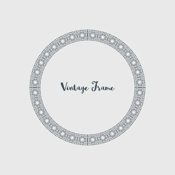 Vector Decorative Circle Frame — Stock Vector