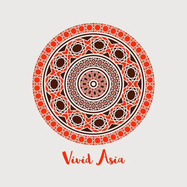 Vector asiático mandala fondo — Vector de stock