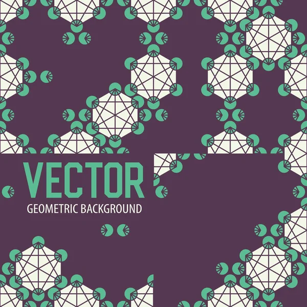 Azulejos geométricos decoración fondo — Vector de stock