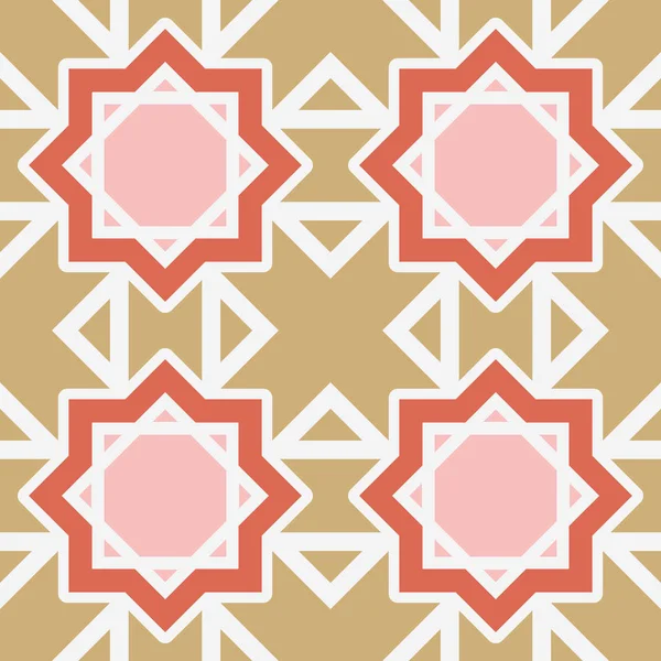 Naadloze Patroon Met Arabische Geometrische Sieraad Vector Mozaïek Patroon — Stockvector