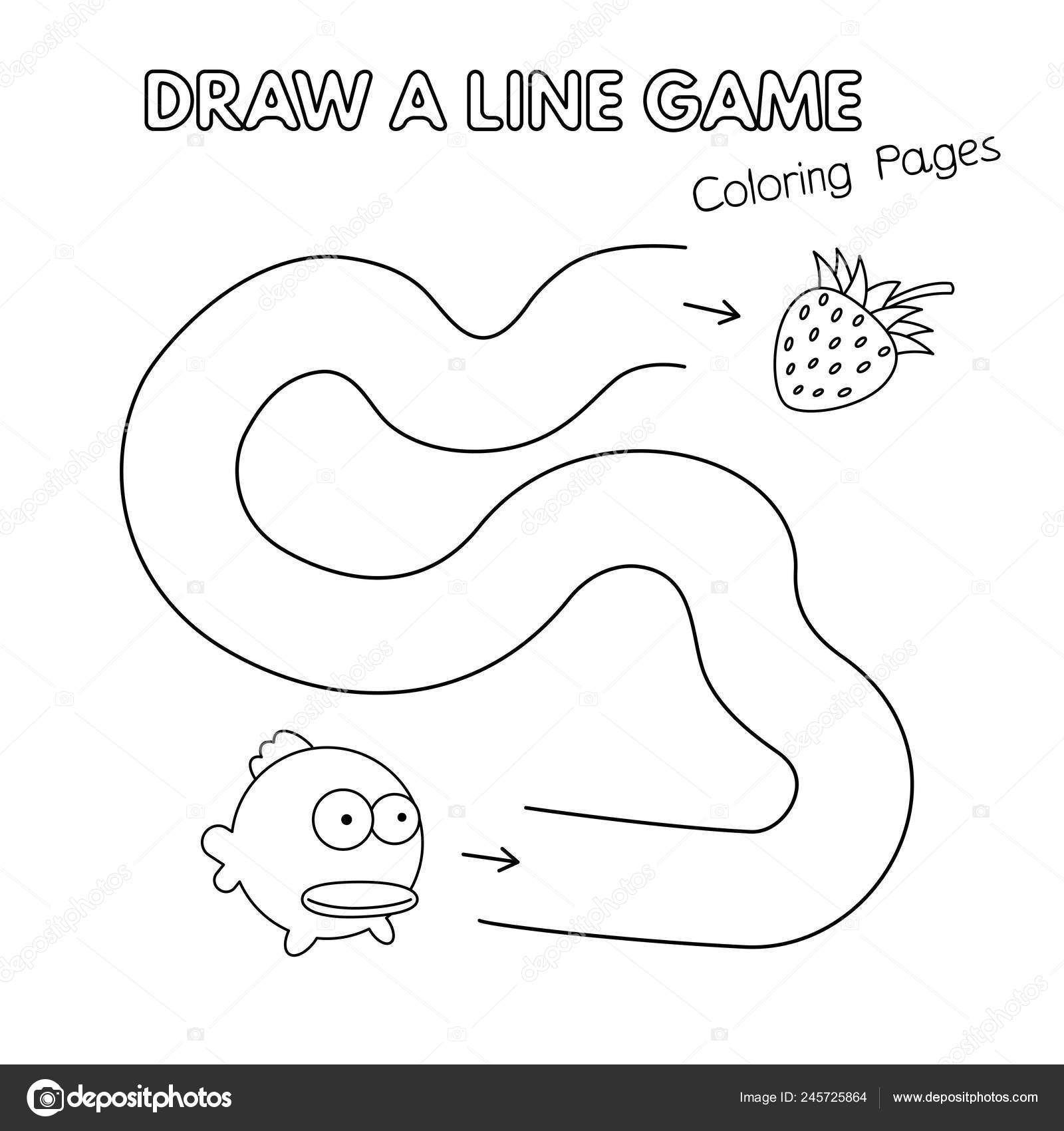 子供のための塗り絵ゲーム漫画の魚 ストックベクター C Roman Volkov 子供のための塗り絵ゲーム漫画の魚 ストックベクター C Roman Volkov