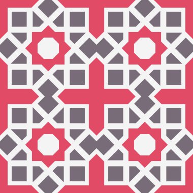 Vektör Asya Geometrik Deseni