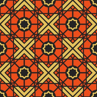 Vektör Asya Geometrik Deseni