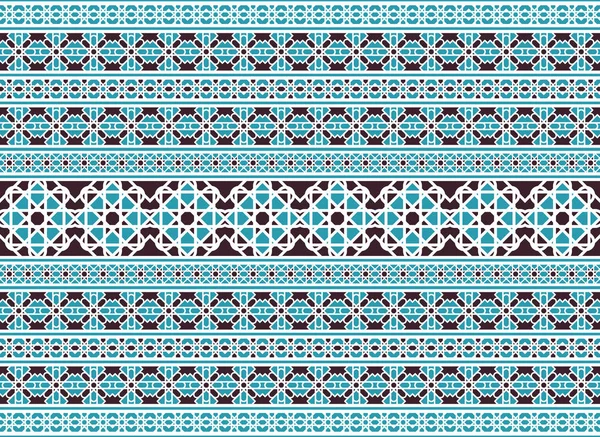 Modèle arabe de frontière vectorielle — Image vectorielle