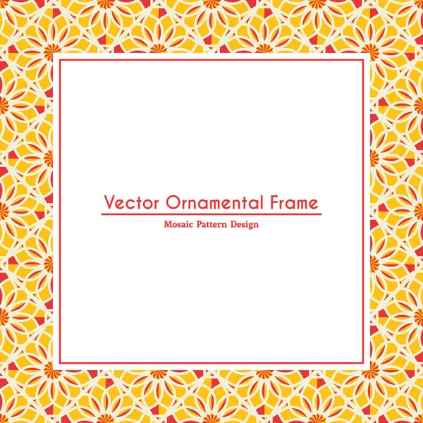 Vector Ornamental Decorative Frame — Stock Vector