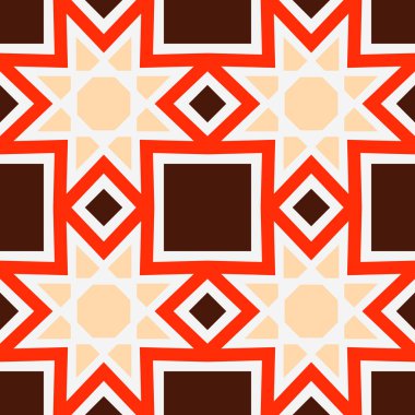Vektör Asya Geometrik Deseni