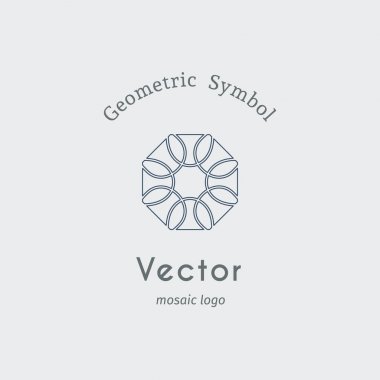 Vektör Asya Lineer Geometrik Sembol