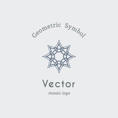 Vektör Asya Lineer Geometrik Sembol