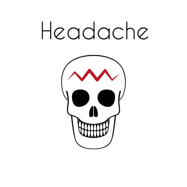 Векторная головная боль — стоковый вектор