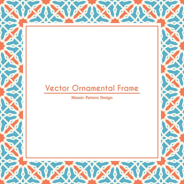 Vector Ornamental Decorative Frame — Stock Vector