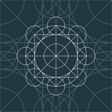 Vektör Lineer Magic Geometri Arka Plan