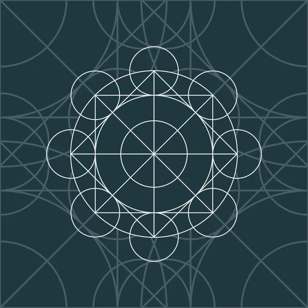 Vektör Lineer Magic Geometri Arka Plan