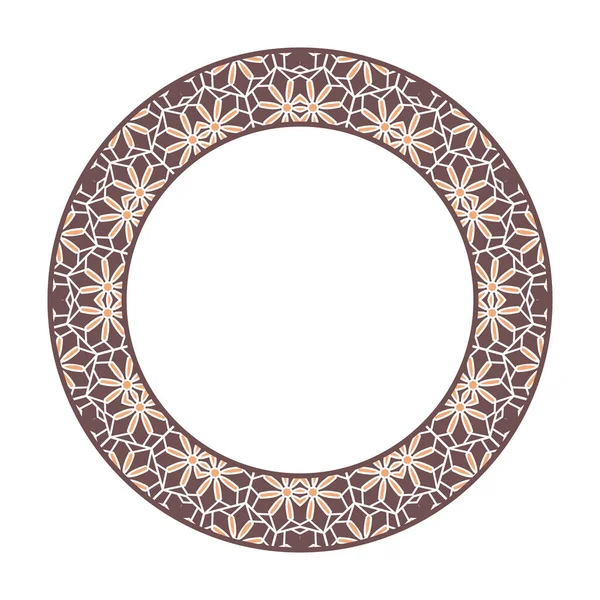 Marco circular tribal asiático del vector — Vector de stock