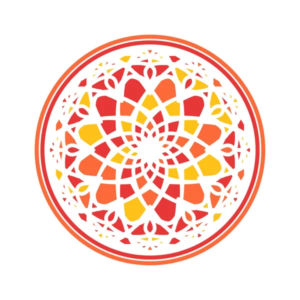 Colorido Mandala Vector ornamento circular — Archivo Imágenes Vectoriales