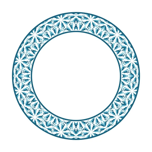 Vector Aziatische Tribal Circulaire Frame — Stockvector