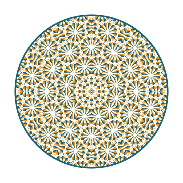 Vector Asian Geometric Mandala — Stock Vector