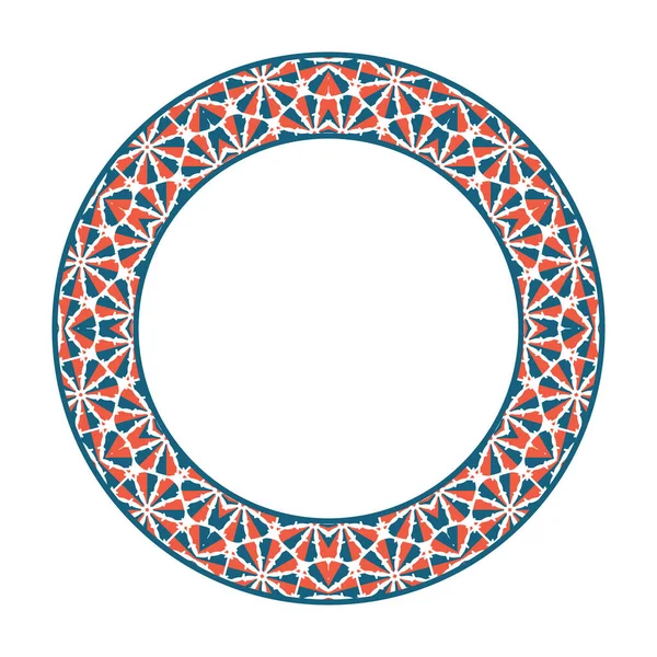 Marco circular tribal asiático del vector — Vector de stock