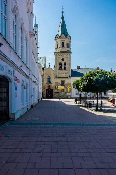 波兰萨诺克 2017年8月18日 萨诺克主要市场的看法 — 图库照片