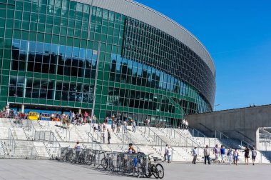 Gliwice, Polonya - 13 Mayıs 2018 - ' opent kapısı 