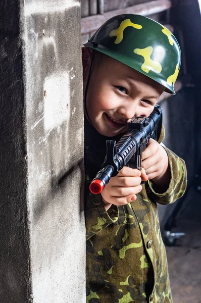 Soldatenjunge — Stockfoto