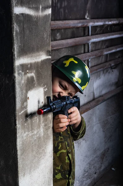 Soldatenjunge — Stockfoto