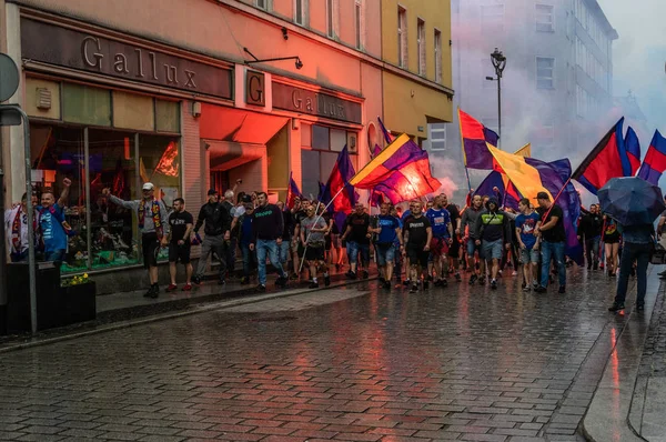 Apoiantes do Piast Gliwice — Fotografia de Stock