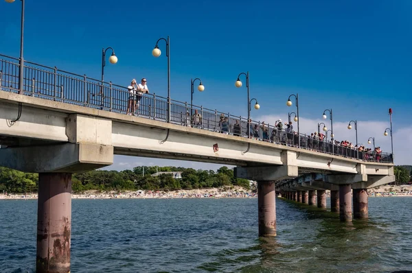 Seebrücke Miedzyzdroje — Stockfoto