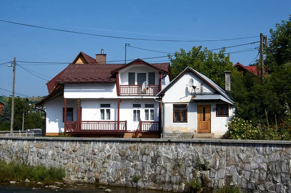 Szczawnica Polan 2019 Augost Vue Ruisseau Grajcarek Dans Bain Szczawnica — Photo