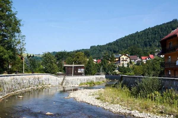 Szczawnica Polan 2019 Augost View Grajcarek Stream Szczawnica Bath — Stock Photo, Image