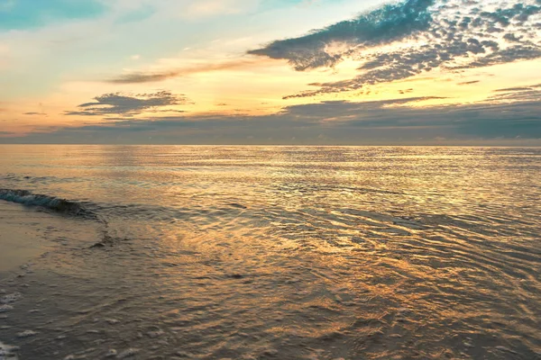 Amanecer Mar Báltico Polonia Playa Hel — Foto de Stock