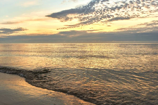 Amanecer Mar Báltico Polonia Playa Hel — Foto de Stock