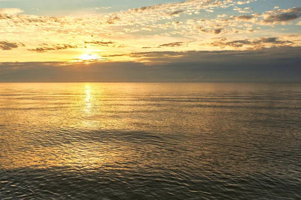 Sunrise Baltic Sea Poland Hel Beach — Stock Photo, Image