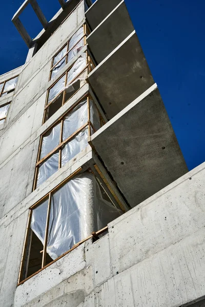 Modern High Residential Building Progress — Stock Photo, Image