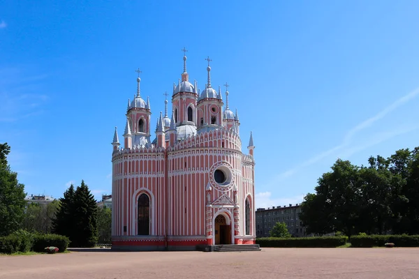 Iglesia San Juan Bautista Iglesia Chesme San Petersburgo Rusia — Foto de Stock