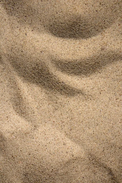Textura Areia Ensolarada Pequenas Dunas Bizarras Praia Fundo Com Espaço — Fotografia de Stock