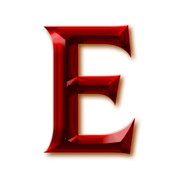 Litera Stylowe Fasetowanych Alfabet Ruby Błyszczący Gemstone Litery Cyfry Znaki — Zdjęcie stockowe