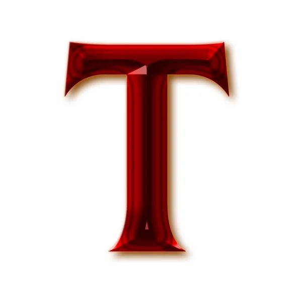 Буква Стильного Рубинового Алфавита Блестящие Буквы Драгоценных Камней Цифры Знаки — стоковое фото