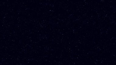 Gerçekçi gece yıldızlı gökyüzü ile bir çok farklı renk, boyut ve şekil, alan animasyon parlayan yıldızlarından