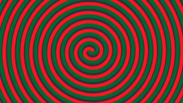 Spinning Espiral Volumétrica Com Efeito Ilusão Óptica Sem Costura Loop — Vídeo de Stock