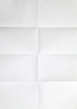 altı doku ile beyaz kağıdın katlandığında.