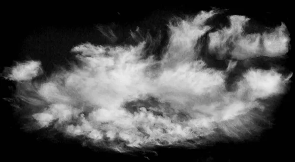 黒の上の孤立した雲 デザイン要素 — ストック写真