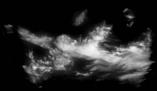 Zole Bulutlar Siyah Üzerinde Tasarım Öğeleri — Stok fotoğraf